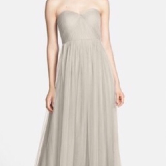 Jenny Yoo Mist Gray Annabelle bridesmaid dress - Picture 3 of 5
