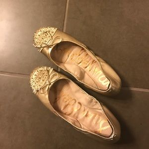 Sam Edelman Flats - Studded Gold Toe