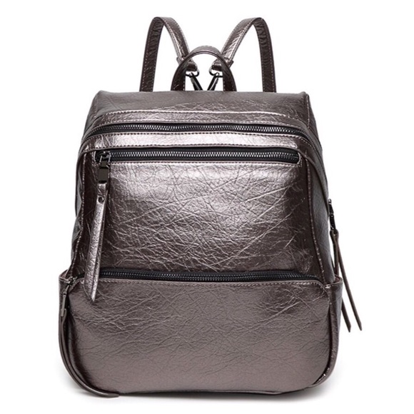Sammy Dress Handbags - PU Leather Metallic Backpack, NWOT, Sammy Dress