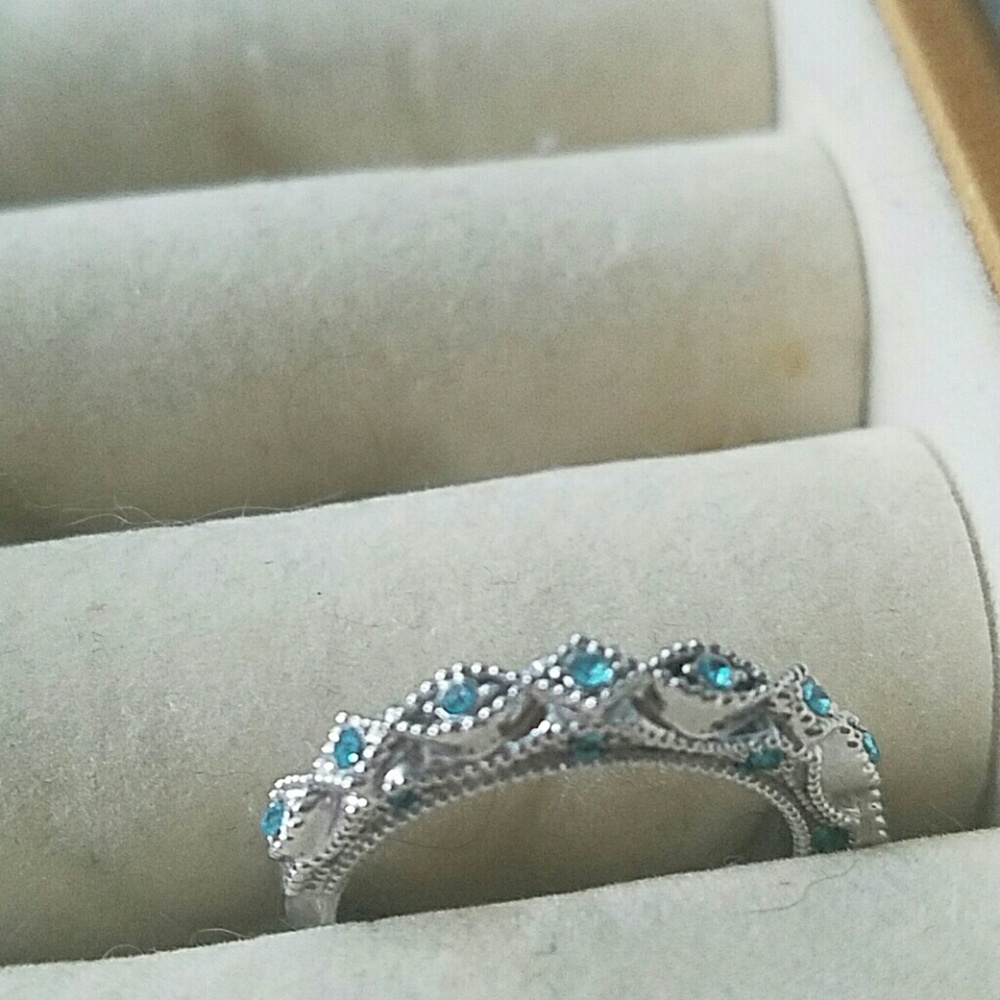 Blue and silver band