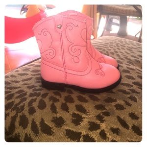 Toddler pink cowgirl boots