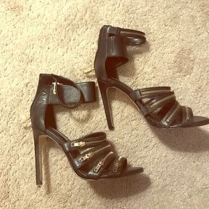 BCBG Zipper Heels