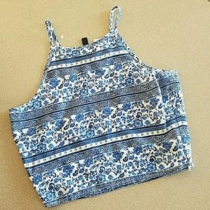 Printed Crop Top