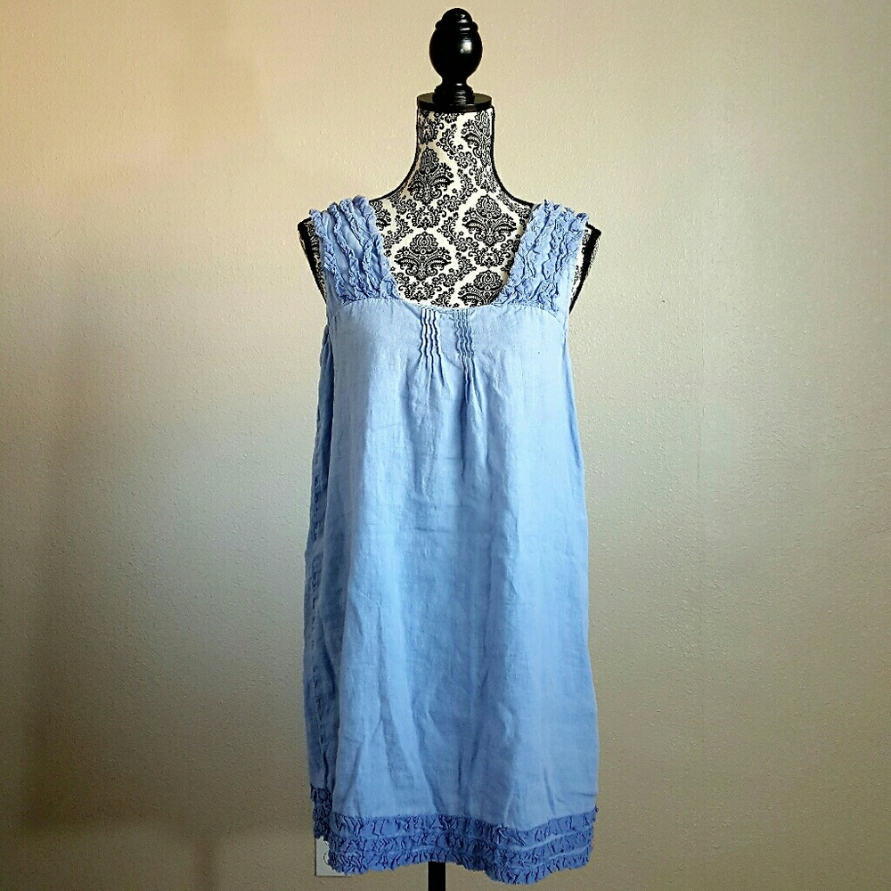ZARA Basic linen cotton blend sundress
