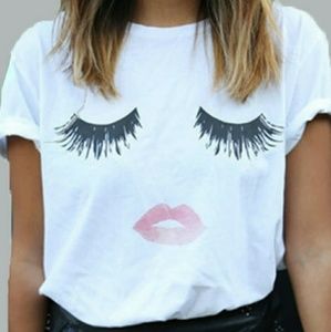 Lashes and Lips T shirt