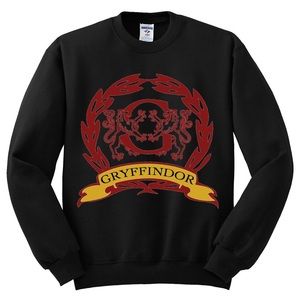 Harry Potter Gryffindor Black Unisex Sweatshirt