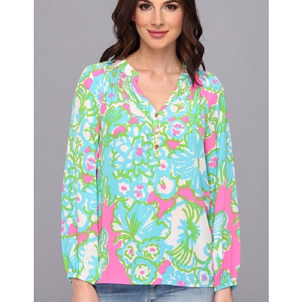 ** SOLD** Lilly P. Elsa Top in PB Pink A Delicacy