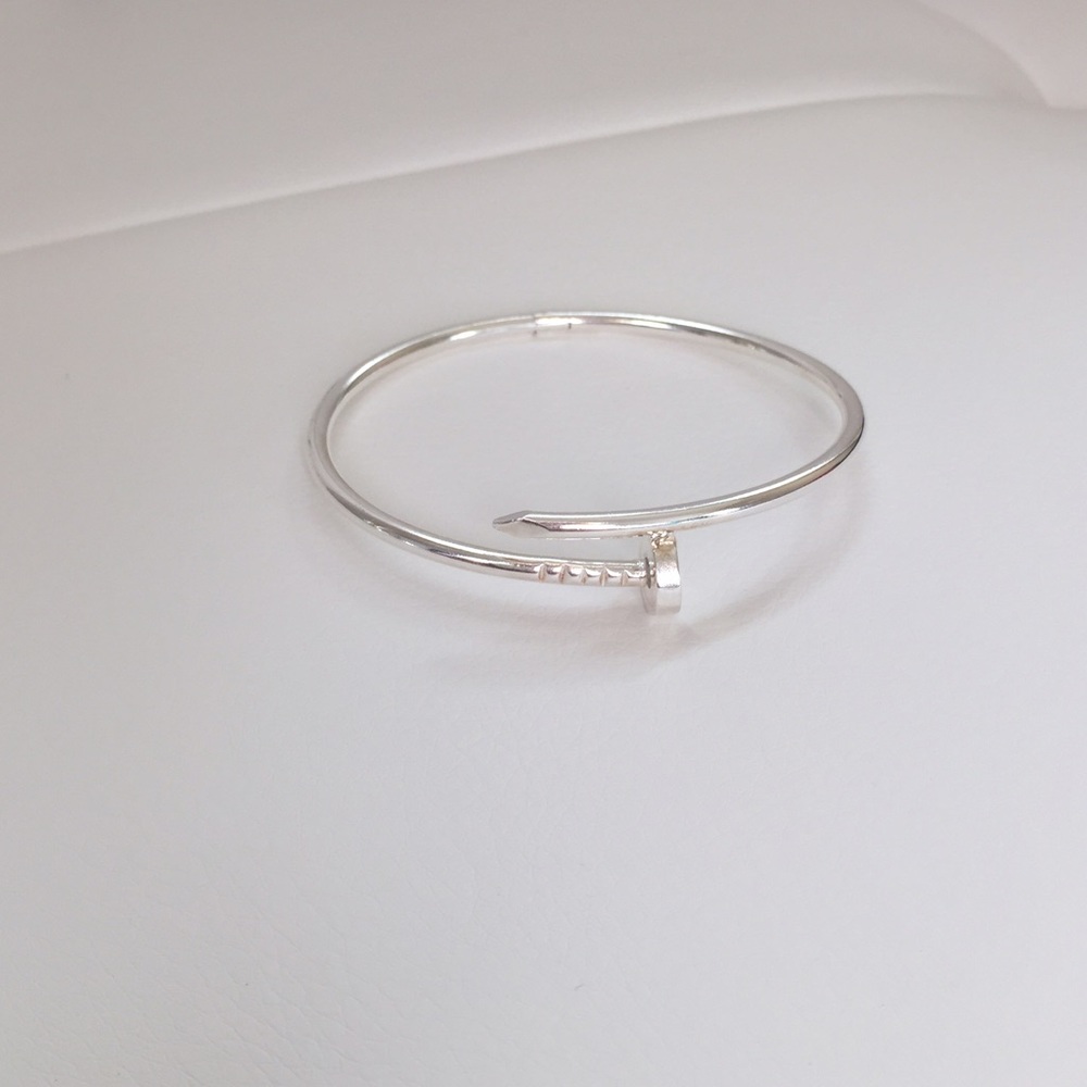 Silver Screw Bracelet