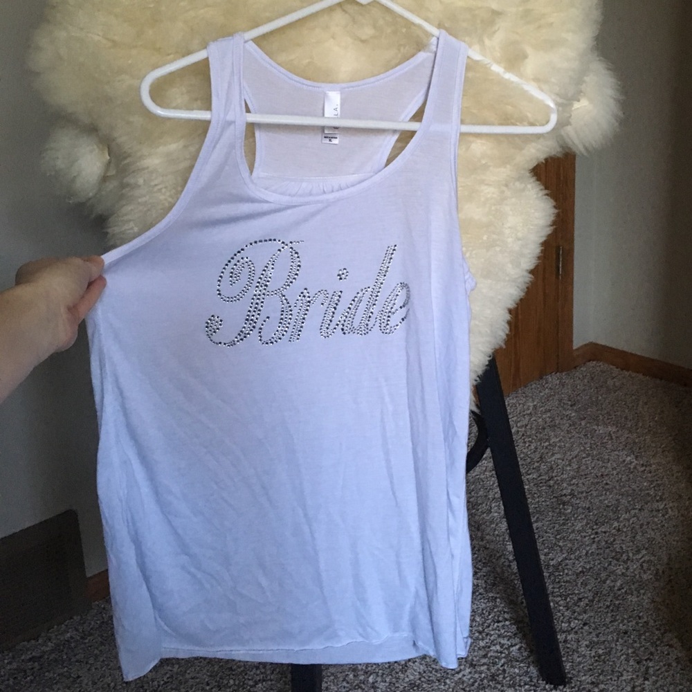 "Bride" tank top.