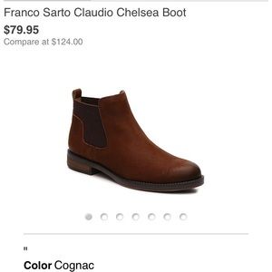 Franco Sarto Claudio Chelsea Boot cognac
