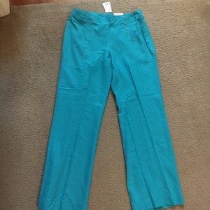 Casual turquoise pants