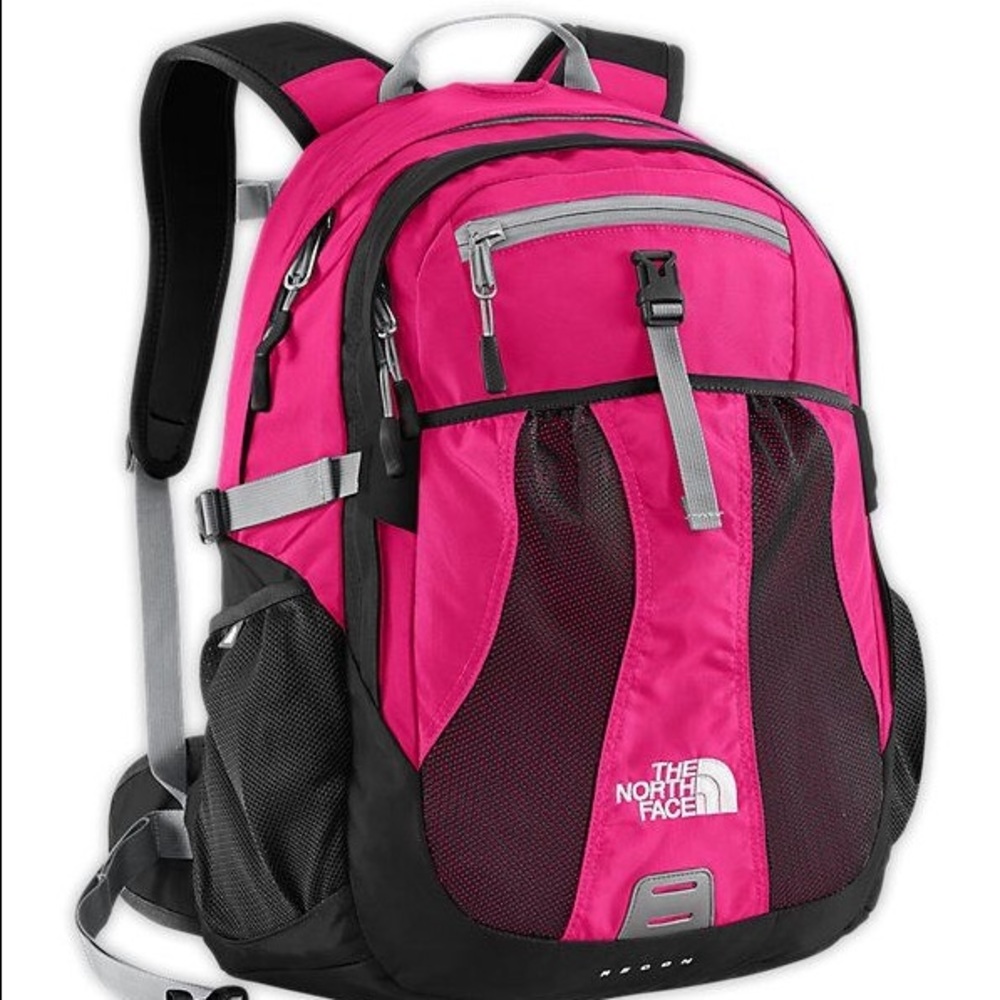 Pink North Face Backpack