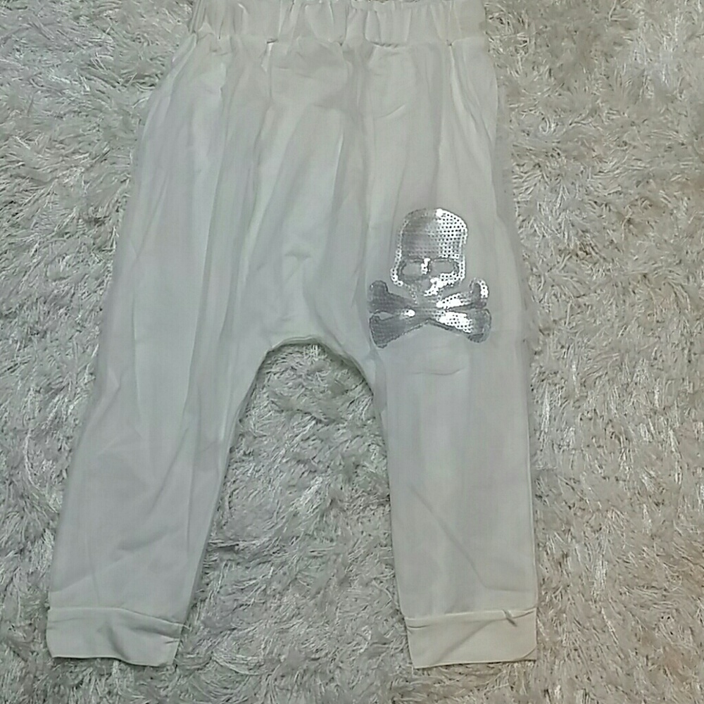SALE***White Skull Genie Pants. KIDS   :) - Picture 1 of 5