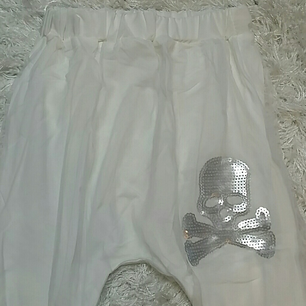 SALE***White Skull Genie Pants. KIDS   :) - Picture 2 of 5