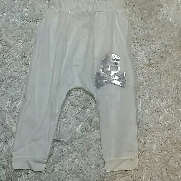 Other - SALE***White Skull Genie Pants. KIDS   :)