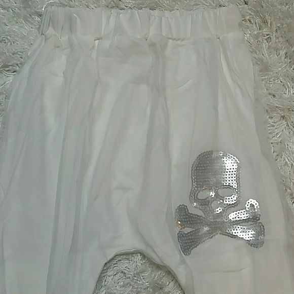 SALE***White Skull Genie Pants. KIDS   :) - Picture 2 of 5