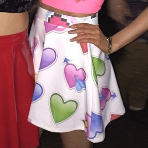 DOLLSKILL ⚡️ emoji Valentine skirt DOLLSKILL ⚡️ emoji Valentine skirt