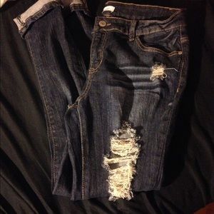 Blue Asphalt Boyfriend Jeans