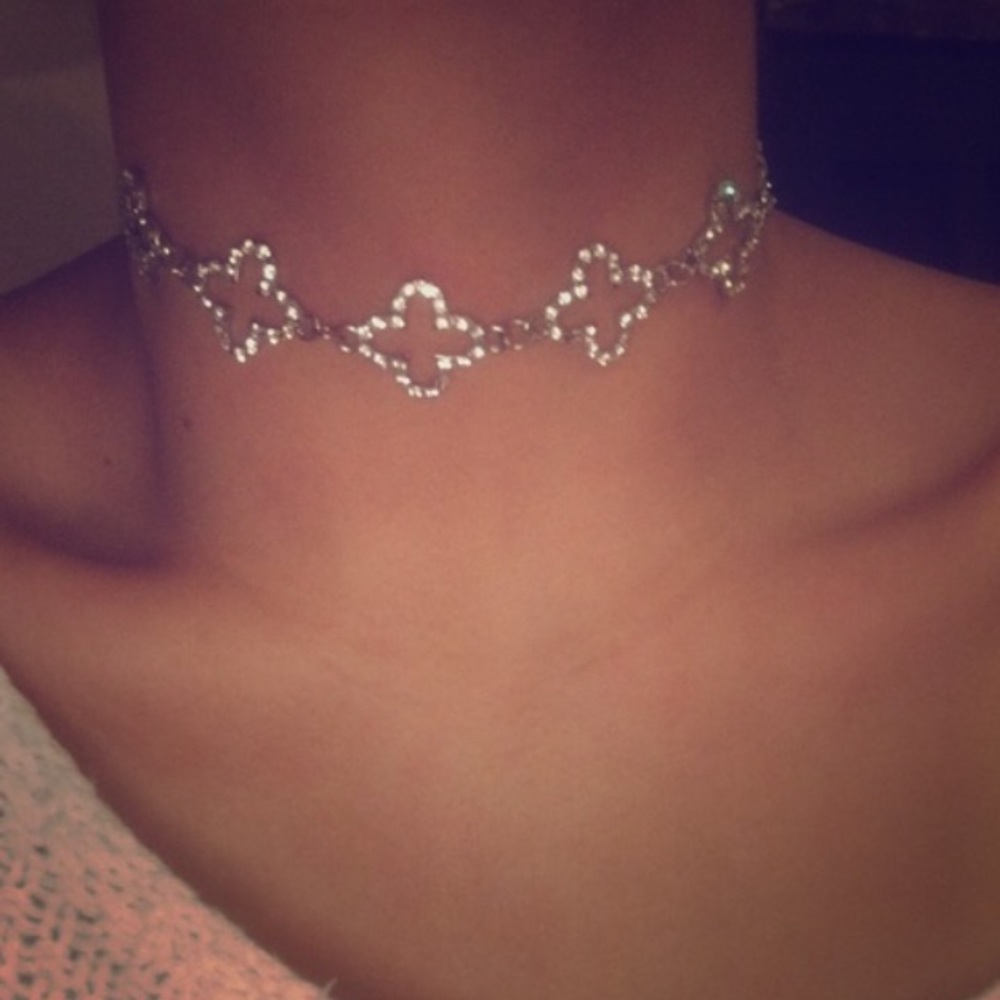 Rhinestone Choker - Picture 3 of 6
