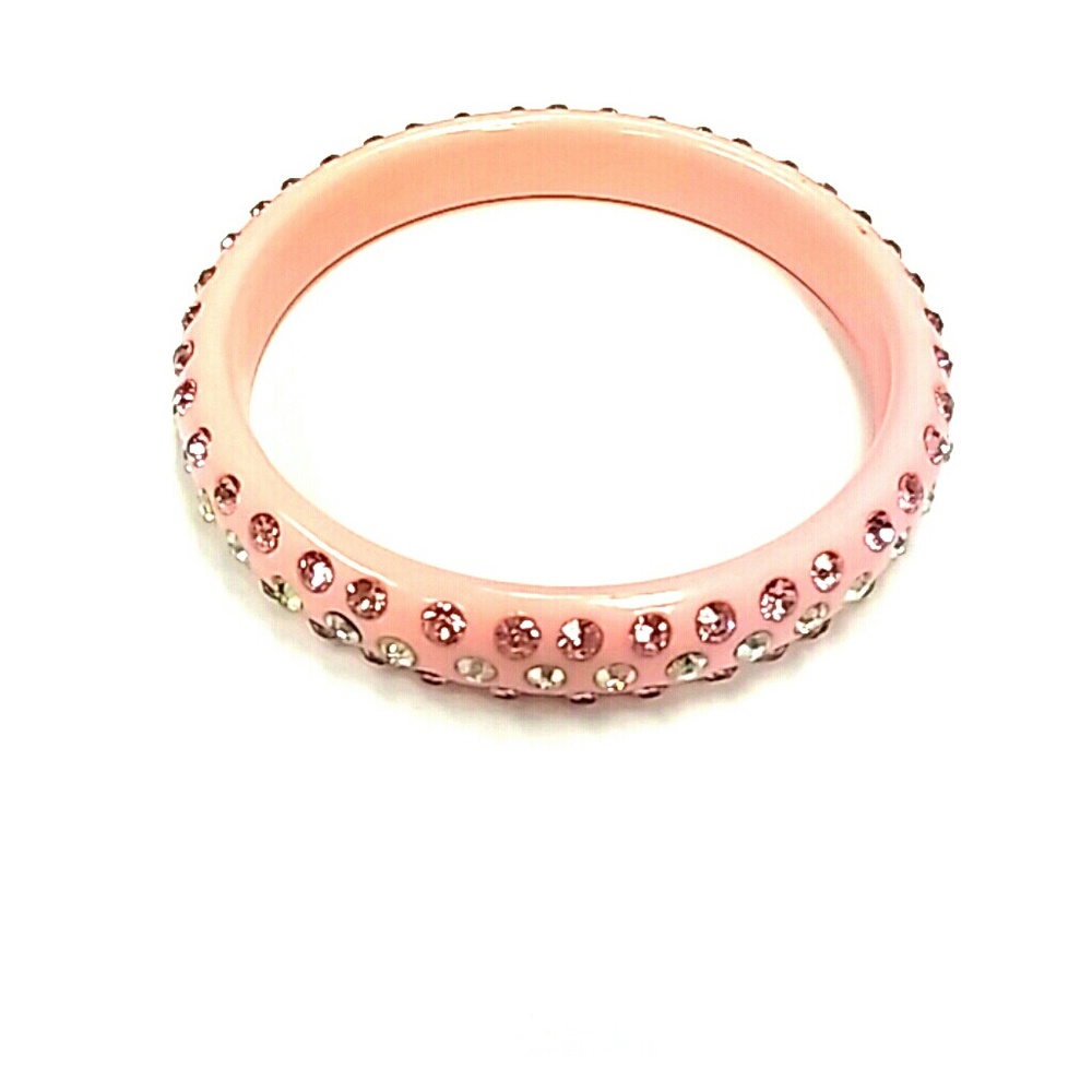 Beautiful pink sparkly bangle bracelet