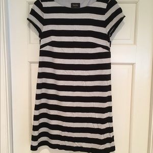 Laundry Metallic striped dress