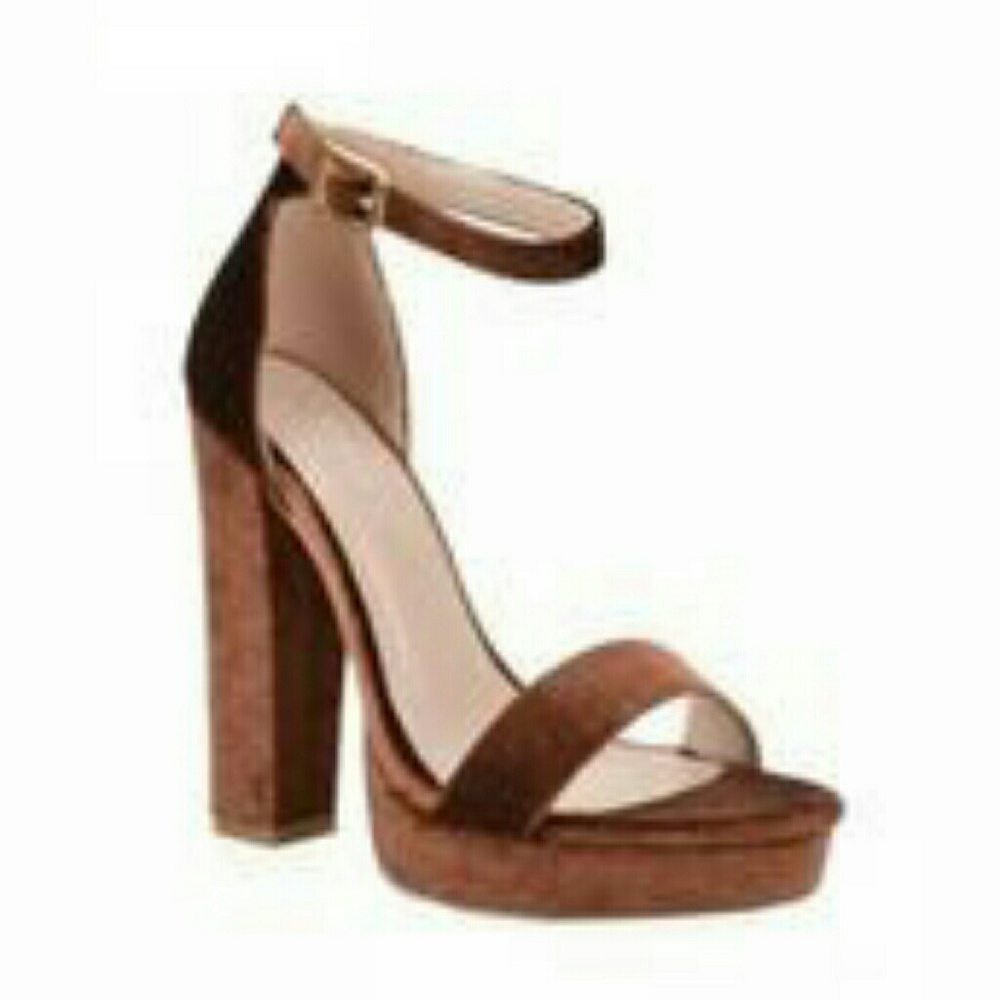 Chunky Velvet Heels