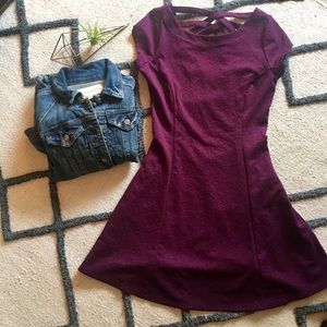 🆕 Purple Fit &Flare Dress. NWT