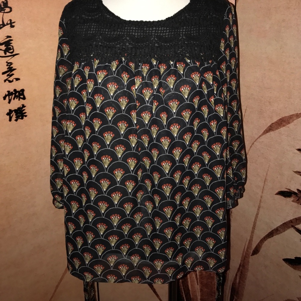 Darling Brand Women Boho Chic Blouse-Sz XS
