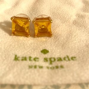 Kate Spade Yellow Gold Gum Drop Stud