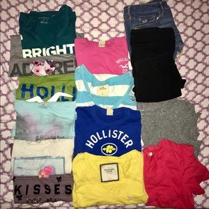 Assorted name brand shirts& tanks