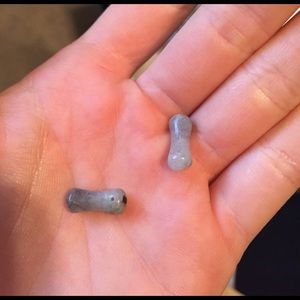 LABRADORITE DOUBLE FLARE PLUGS... size is 4 gauge