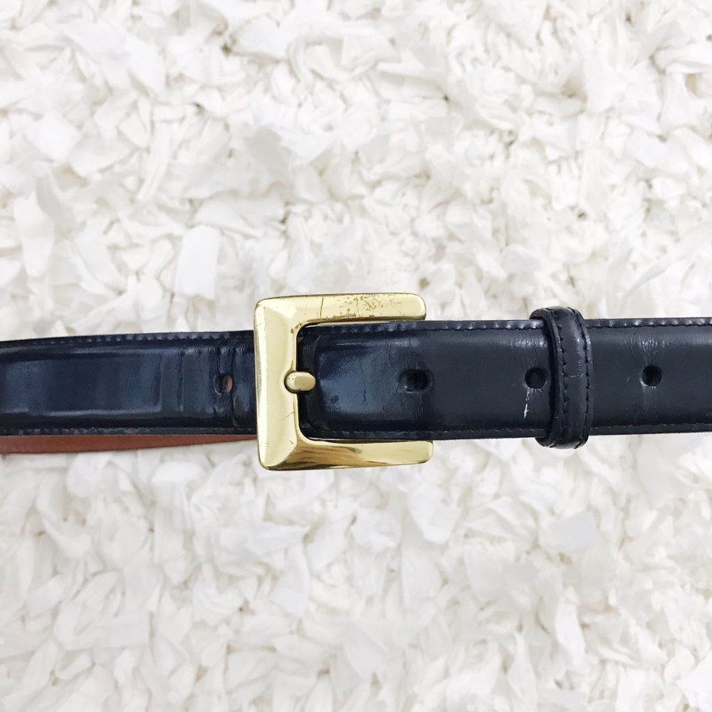 Coach Genuine Leather Black Belt