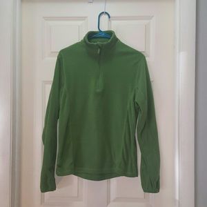 Fleece half zip up shirt