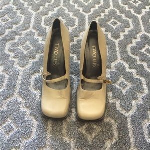 Two Lips- Leather High Heels