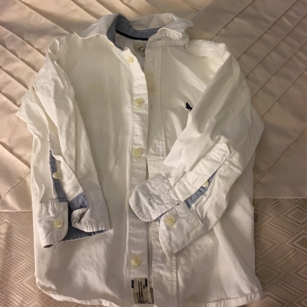 H&M white button down 2-3yrs