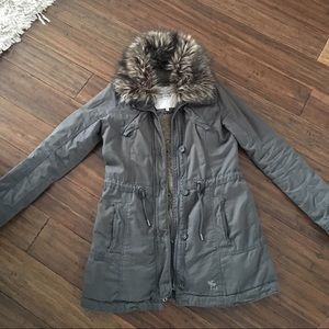 Abercrombie and Fitch fur lined women's jacket