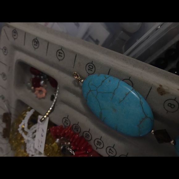 Turquoise and Swarovski Necklace - Picture 4 of 4