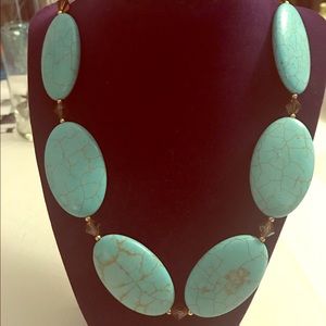 Turquoise and Swarovski Necklace