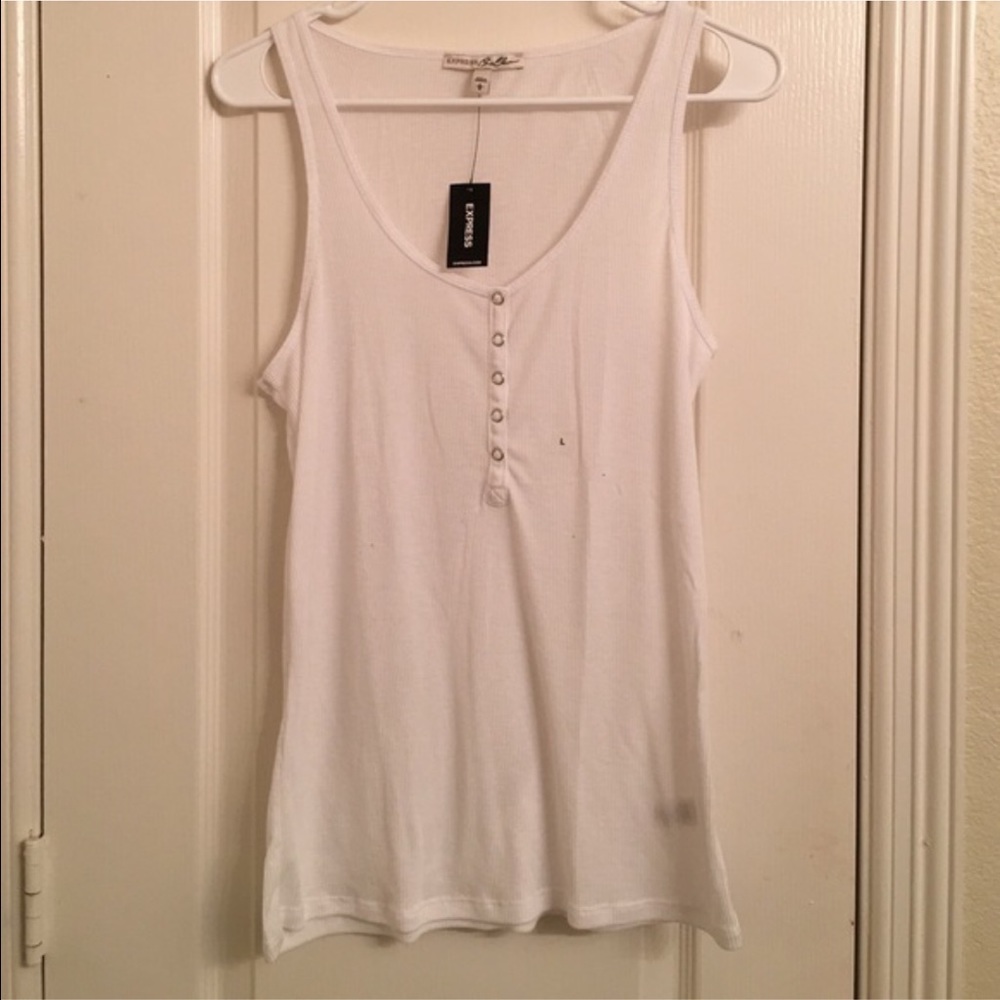 *RESERVED*White and black Express tank top bundle
