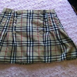 burberry 6 schoolgirl  nova skirt kilt