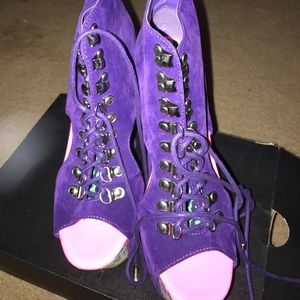Purple Platforms Size 8