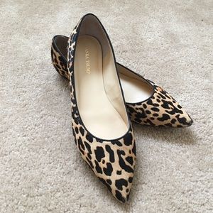 Leopard Pony Pointed Toe Flat by Ivanka Trump