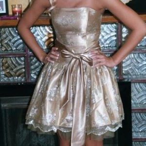 Gold formal dress