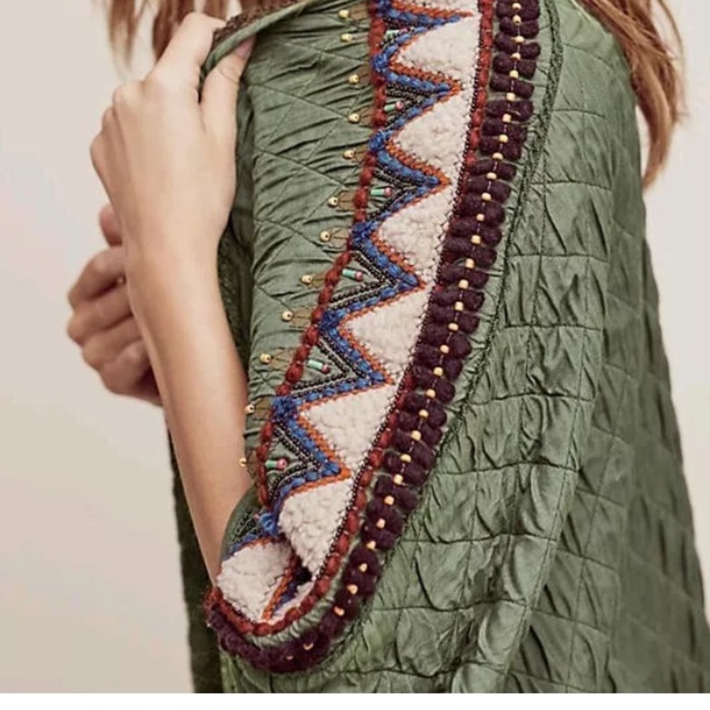 Anthropologie Quilted Kerviona kimono
