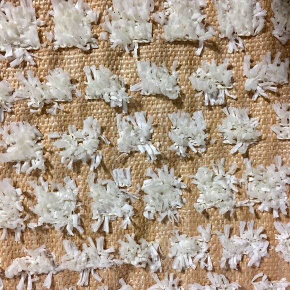 Express Faux Raffia Fold Over Clutch opt. Strap - Picture 5 of 8