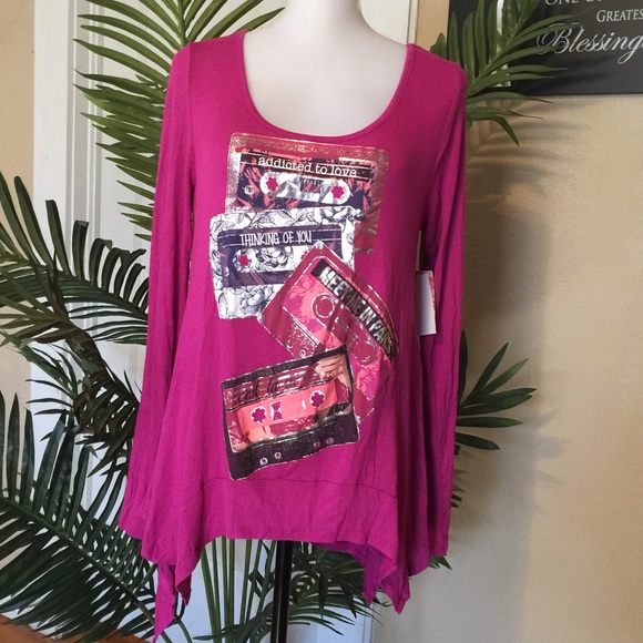 Printed addicted to Love Long Sleeve - Picture 1 of 4