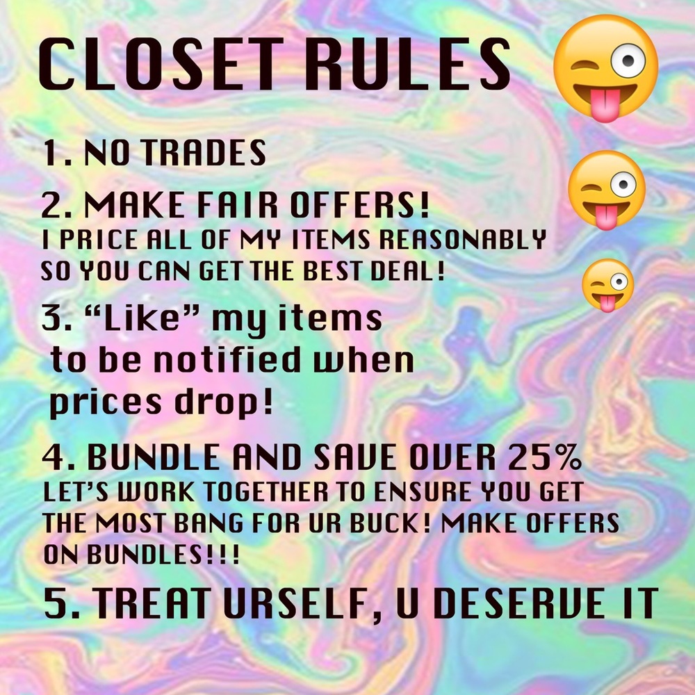 💕✌🏼️CLOSET RULES✌🏽️💕