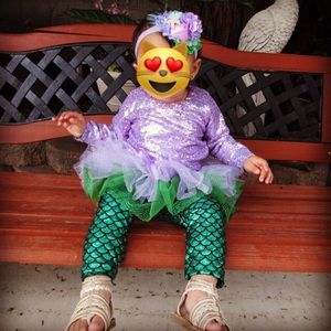 ❌SOLD❌ babys first birthday mermaid outfit