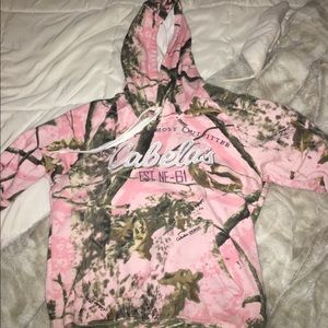 Cabela's pink camo sweatshirt