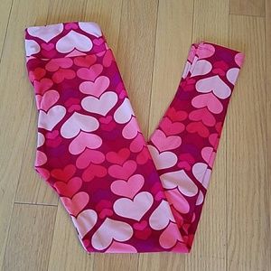 Lularoe leggings os hearts